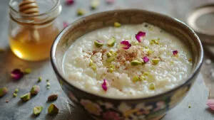 طرز تهیه شیر برنج با نمک