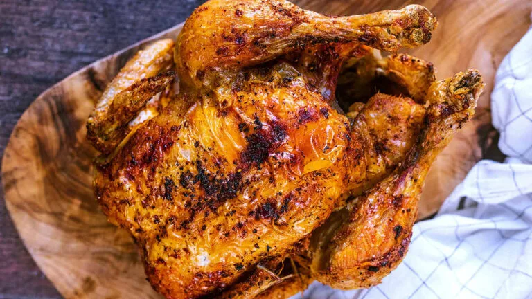 طرز تهیه مرغ شکم پر در توستر