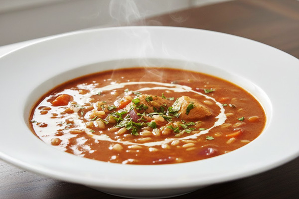 تزیین سوپ جو