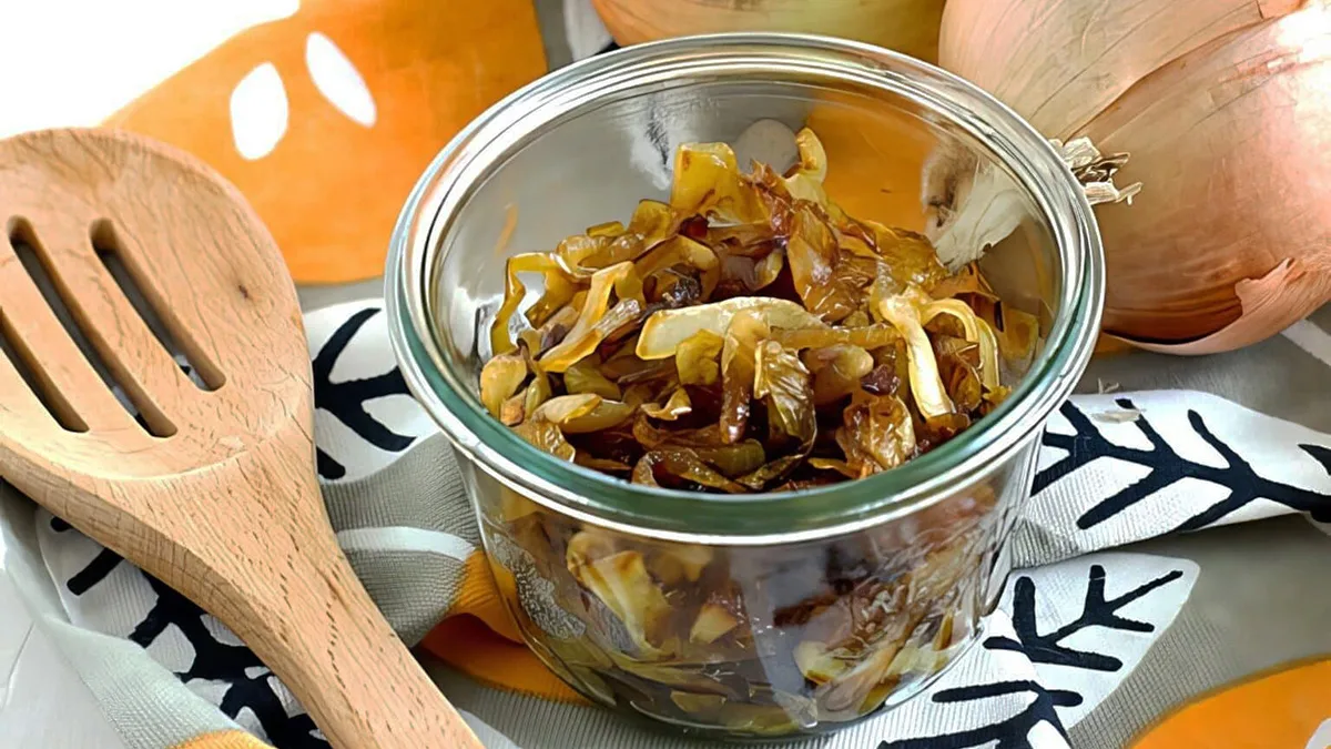 طرز تهیه پیاز داغ کاراملی