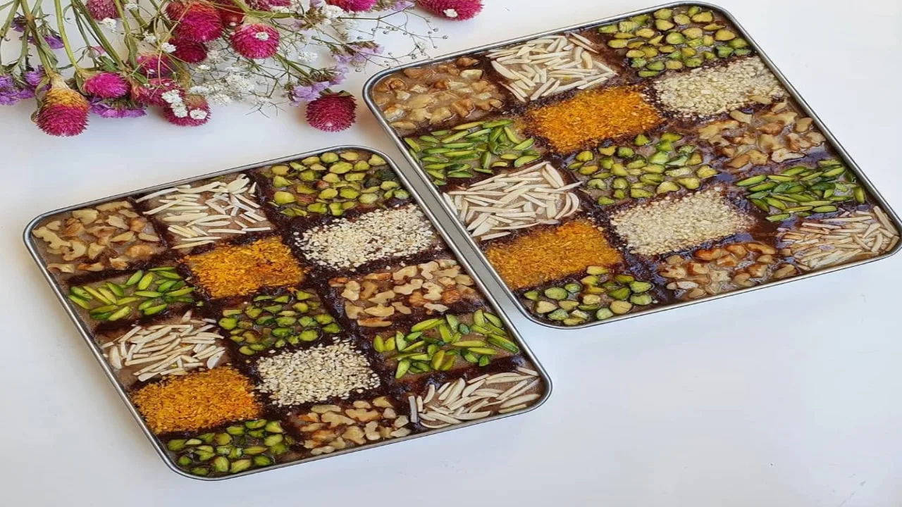 طرز تهیه رنگینک با آرد نخودچی
