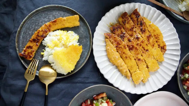 طرز تهیه کباب کوبیده مرغ تابه ای