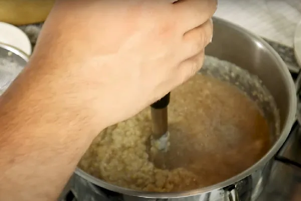 له کردن گندم حلیم بازاری