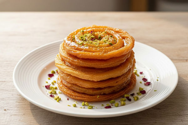 زولبیا با آرد گندم