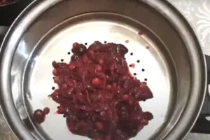 گرفتن هسته و پوست از مایه آلبالو برای لواشک