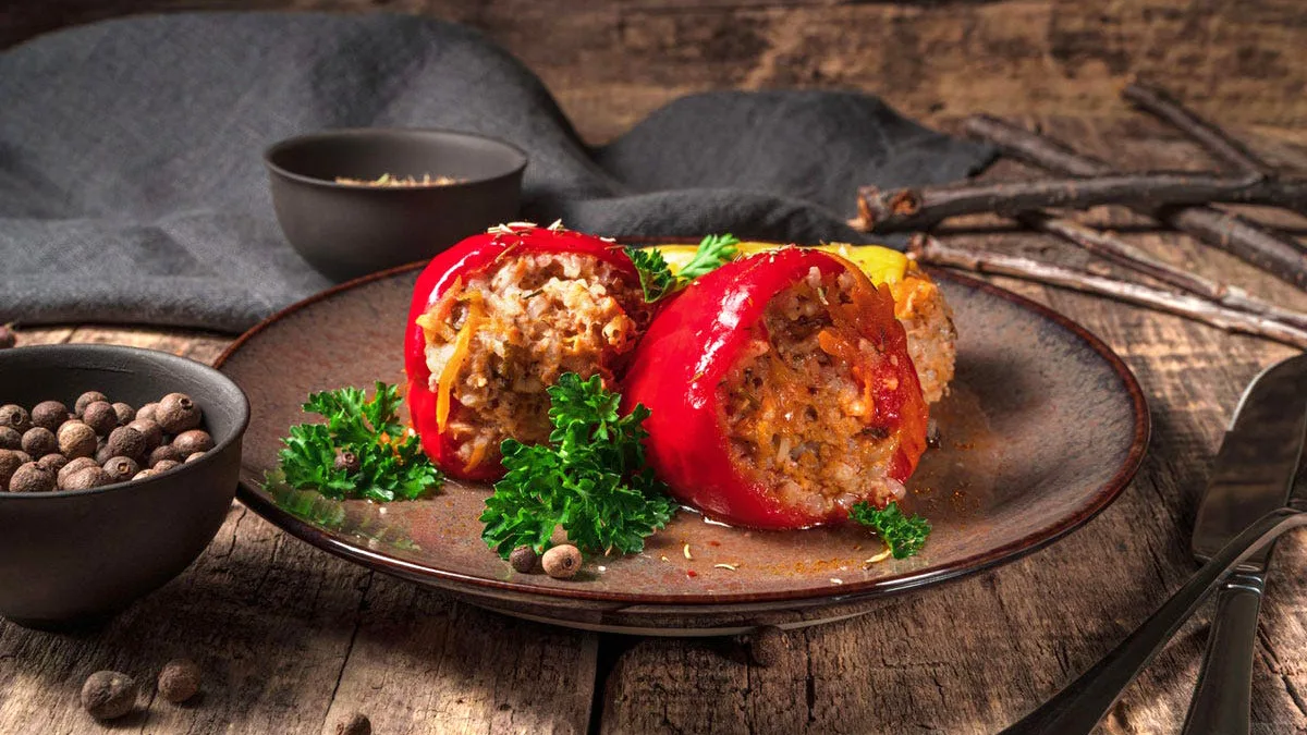طرز تهیه دلمه فلفل