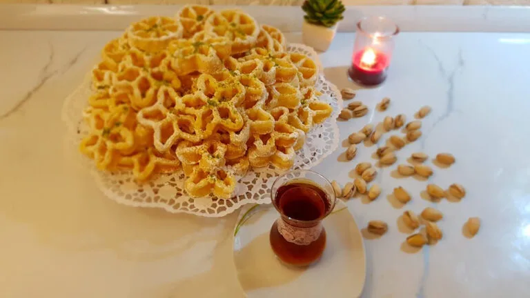 طرز تهیه شیرینی پنجره ای با نشاسته ذرت