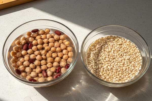 خیساندن حبوبات