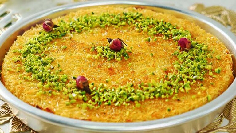 طرز تهیه کنافه با رشته شعریه