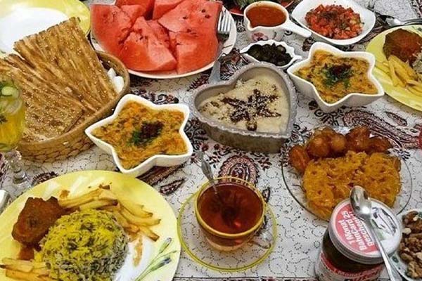 تزیین سفره افطاری و سحری