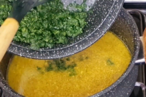 خورشت آلو اسفناج با رب انار و گردو