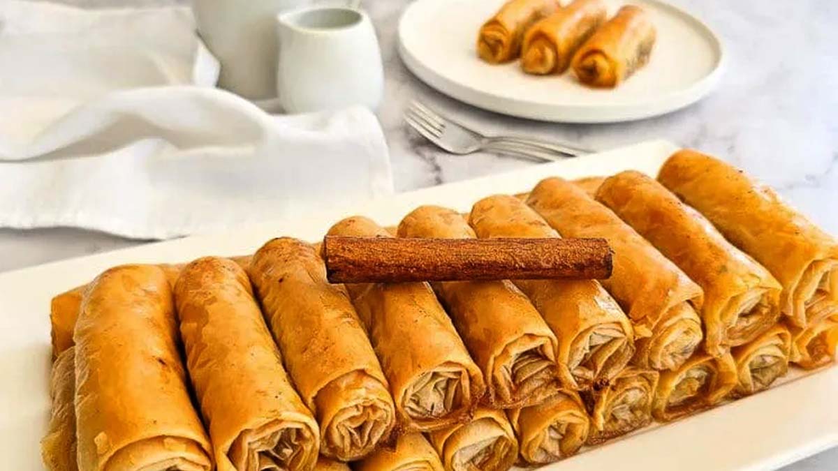طرز تهیه باقلوا رولی