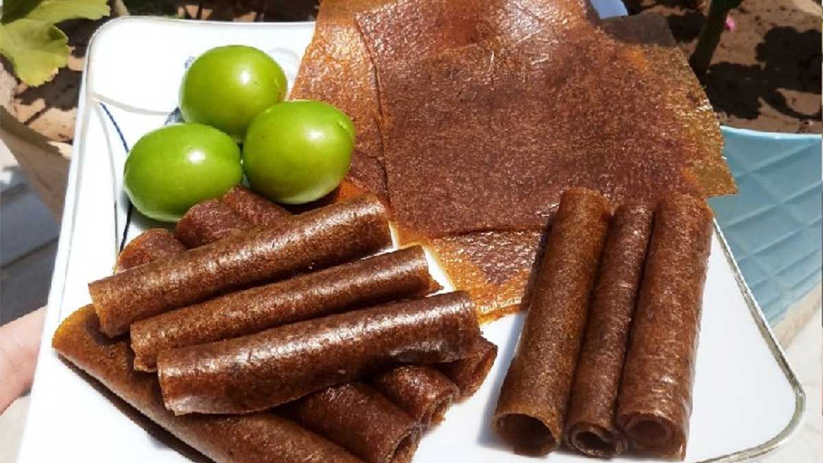 طرز تهیه لواشک گوجه سبز