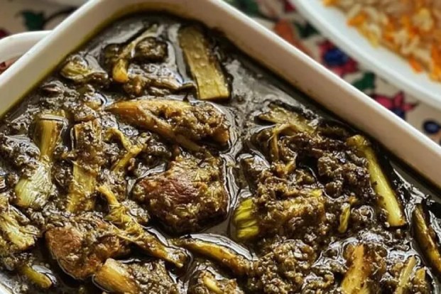طرز تهیه خورشت کنگر شیرازی بدون لپه