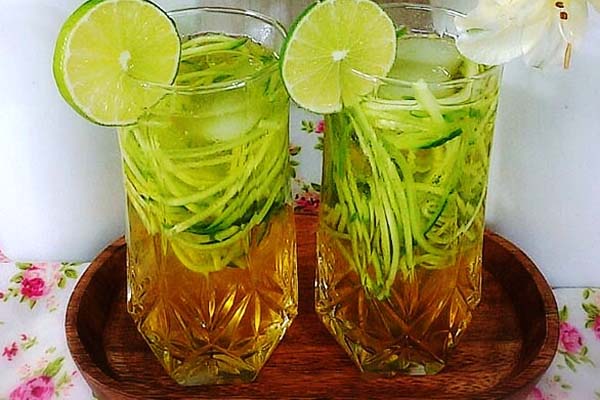 شربت سکنجبین خیار و لیمو