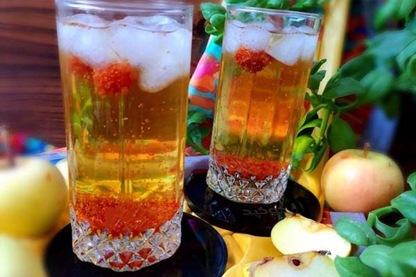 شربت سکنجبین سیب و آلبالو