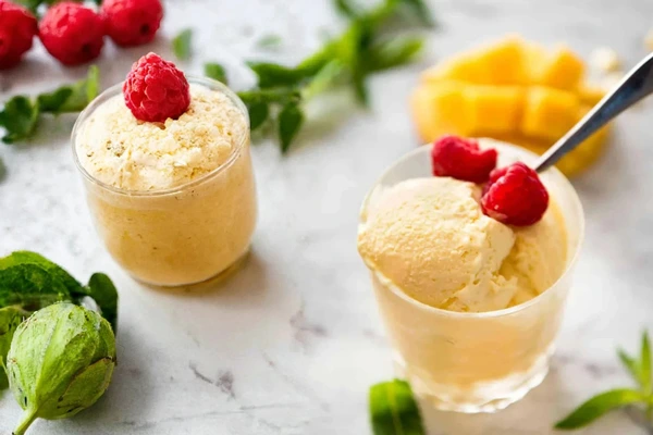 دستور تهیه بستنی انبه بدون دستگاه بستنی ساز