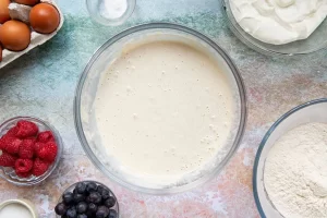 مایه پنکیک با ماست ایسلندی اماده است