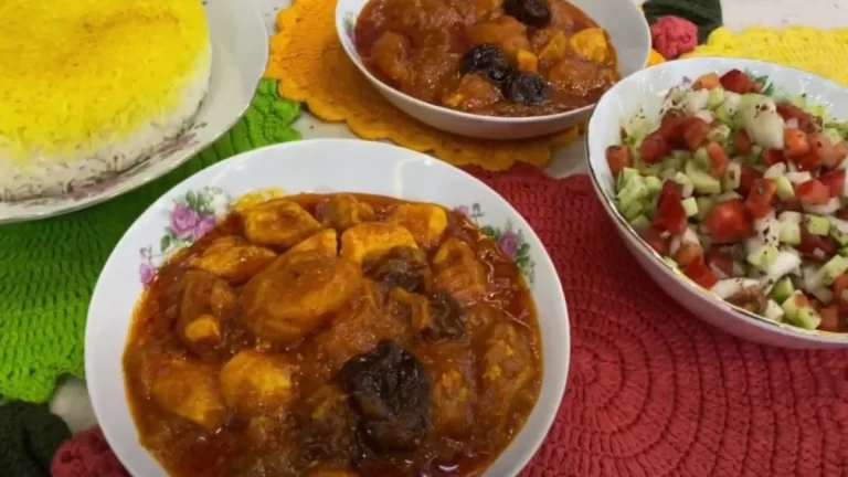 آلو مسما گیلانی؛ خورش ملس و مجلسی با مرغ