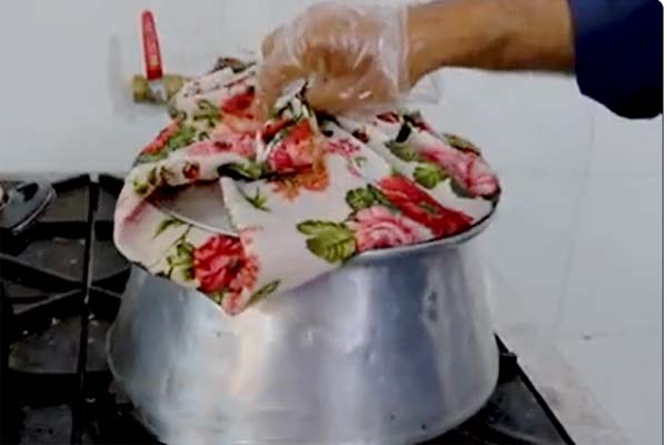 دم کردن ته‌چین گرمساری
