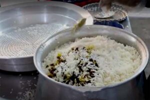 لایه بندی مواد در ته چین گرمساری