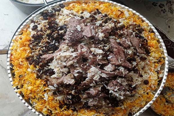 یک سینی تهچین گرمساری