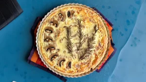 طرز تهیه تارت مرغ و قارچ