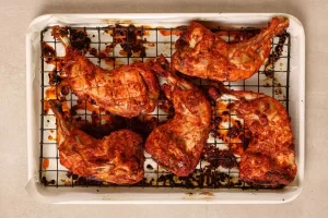 گریل شدن مرغ تندوری