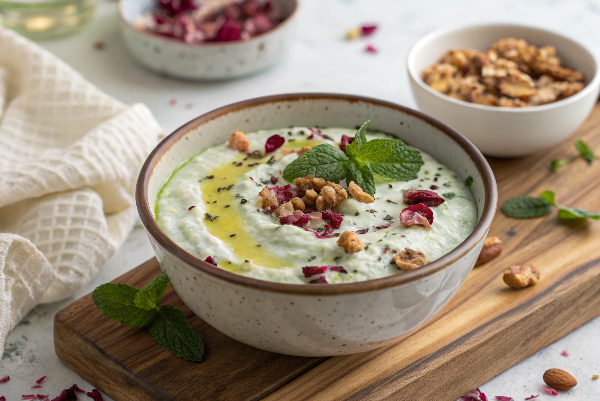تهیه ماست و کدو با موسیر