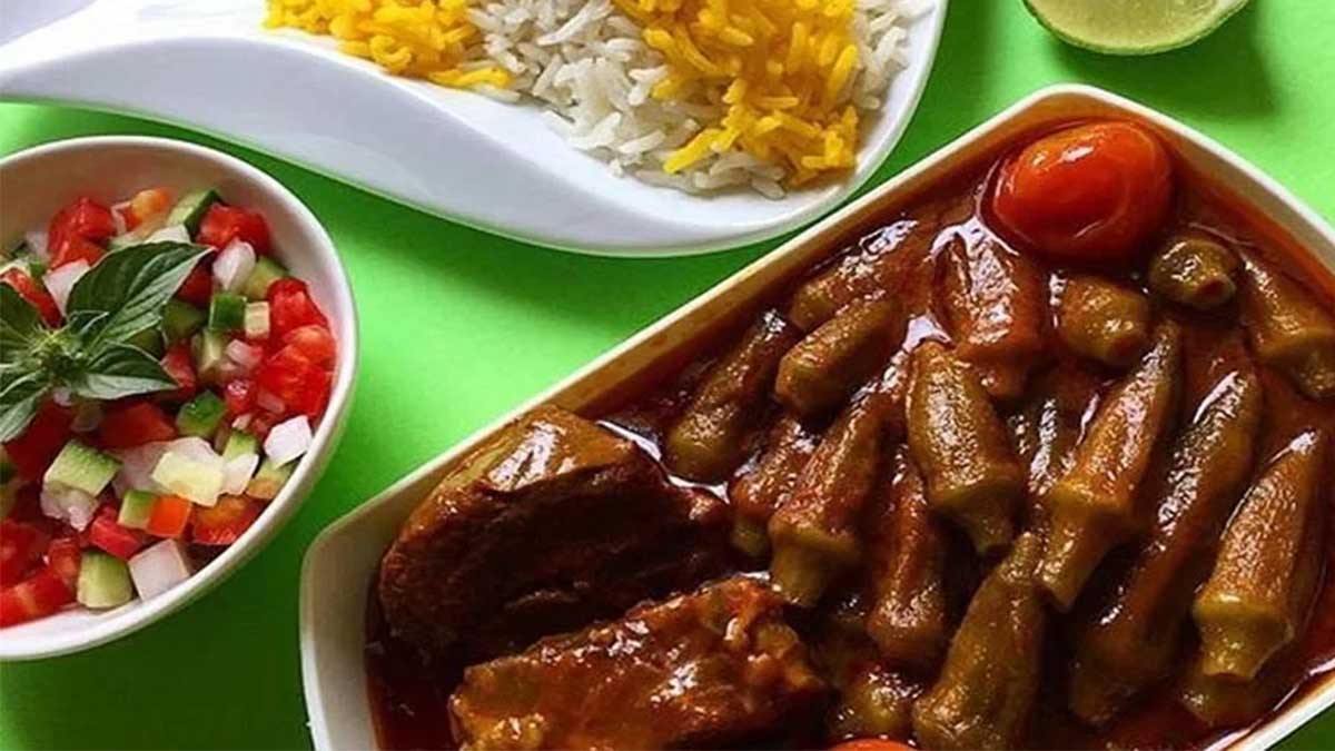 طرز تهیه خورشت بامیه با گوشت گوسفندی