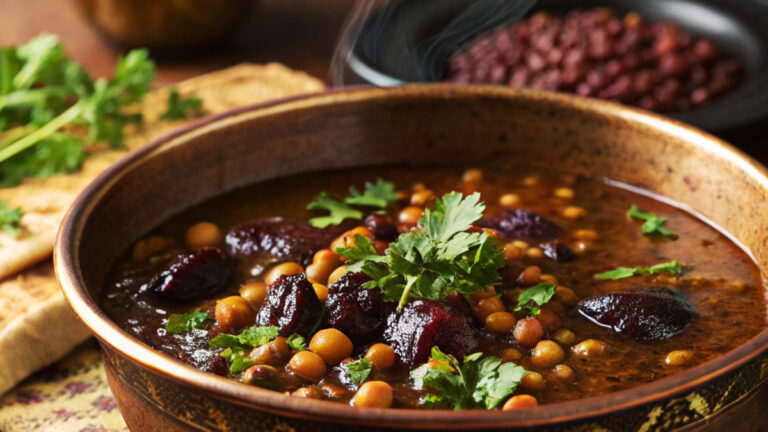 طرز تهیه آش ترش زنجانی