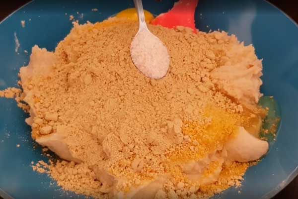 مایه کوکوی آماده شده در طرز تهیه لوبیا سفید