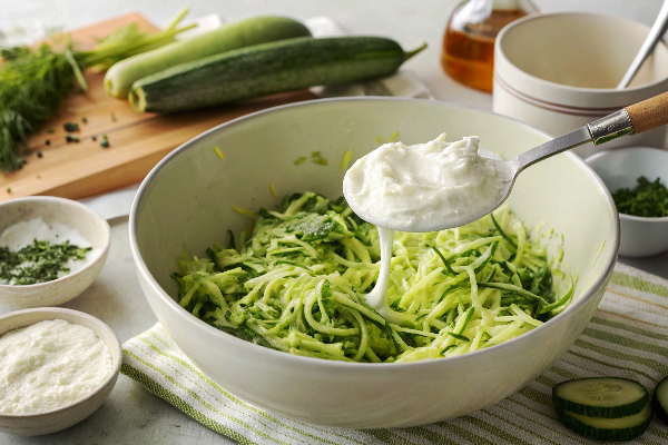 تهیه ماست و کدو خام