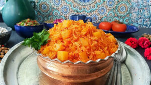 طرز تهیه دمی گوجه با سیب زمینی