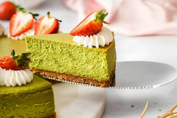 طرز تهیه چیز کیک ماچا