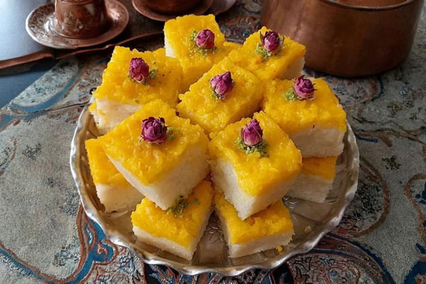 پخت دیگچه مشهدی دو رنگ
