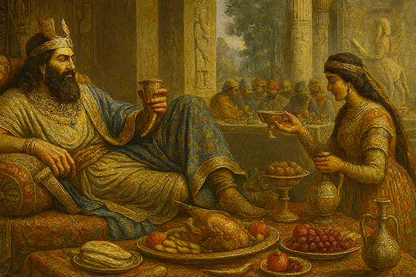 غذا خوردن در دوران هخامنشی