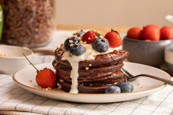 پنکیک رژیمی شکلاتی