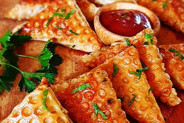 سمبوسه پیتزایی مرغ