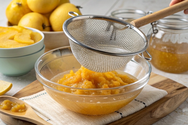 عبور از صافی برای تهیه رب ازگیل