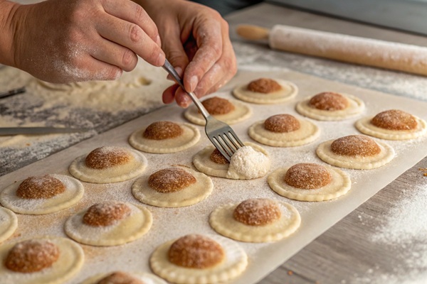 پیچیدن و شکل دادن خمیر شیرینی اکل و اشکر