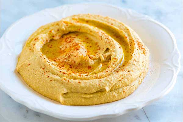 تزیین حمص رژیمی خانگی