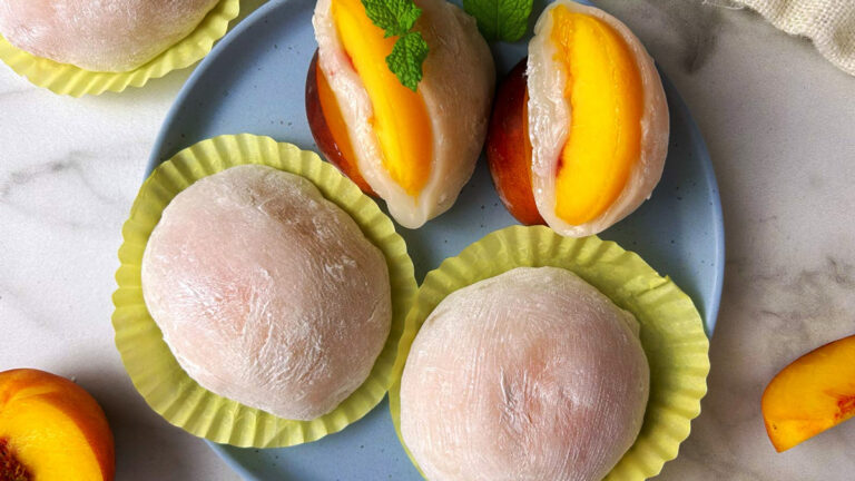 طرز تهیه موچی هلو