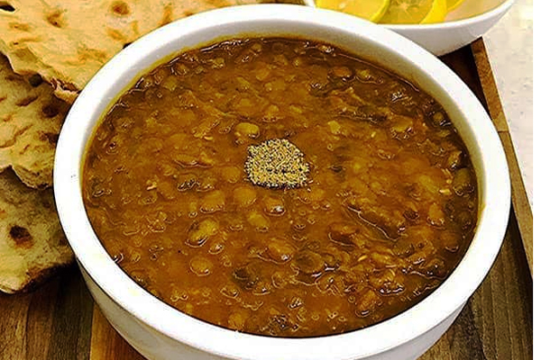 سرو عدسی با سیب زمینی