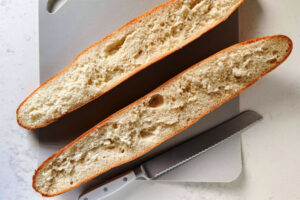 برش زدن نان باگت ساندویچ ژیگو