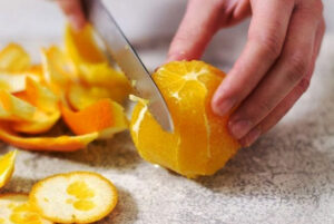 گرفتن غشای پرتقال برای کمپوت