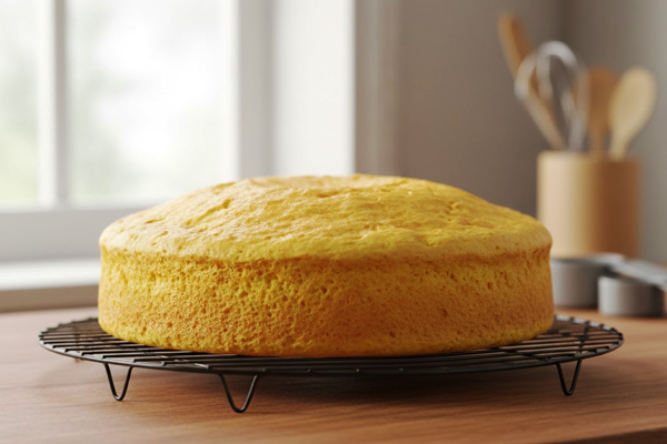 پف کیک زعفرانی با ماست