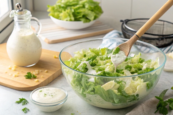 ترکیب ماست با کاهو برای سالاد ماست و کاهو