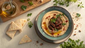 طرز تهیه حمص با گوشت