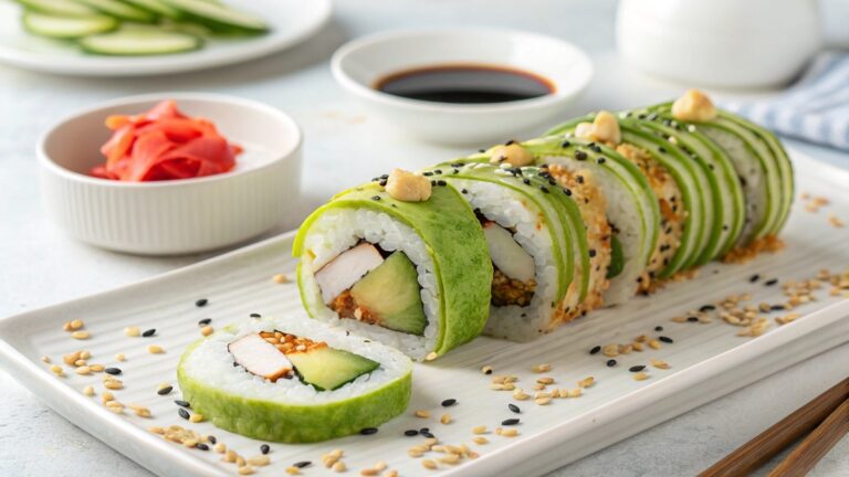 طرز تهیه سوشی با خیار